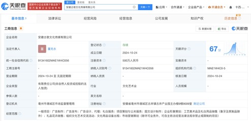 古井贡酒成立文化传媒公司，业务范围涵盖设备租赁领域